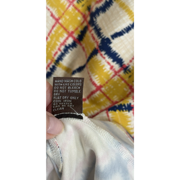 J. McLaughlin Size L Devon Sleeveless Shift Dress Yellow Chalk Plaid Print EUC - Picture 8 of 8